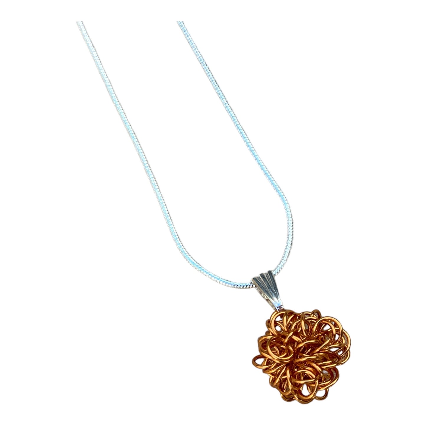 Tangled small drop necklace