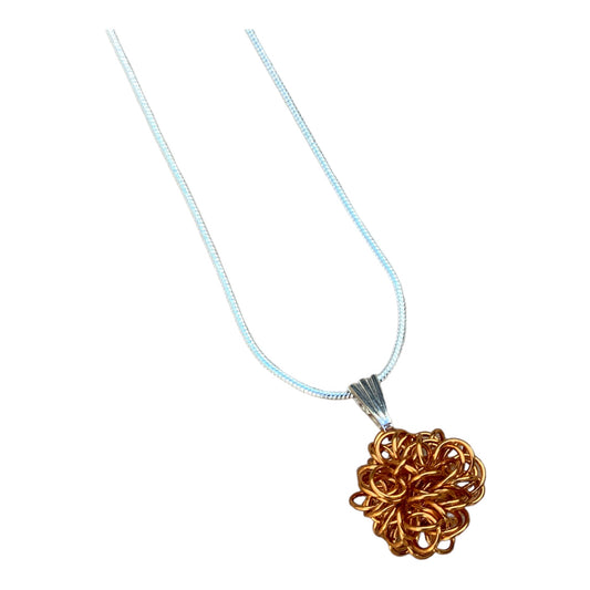 Tangled small drop necklace