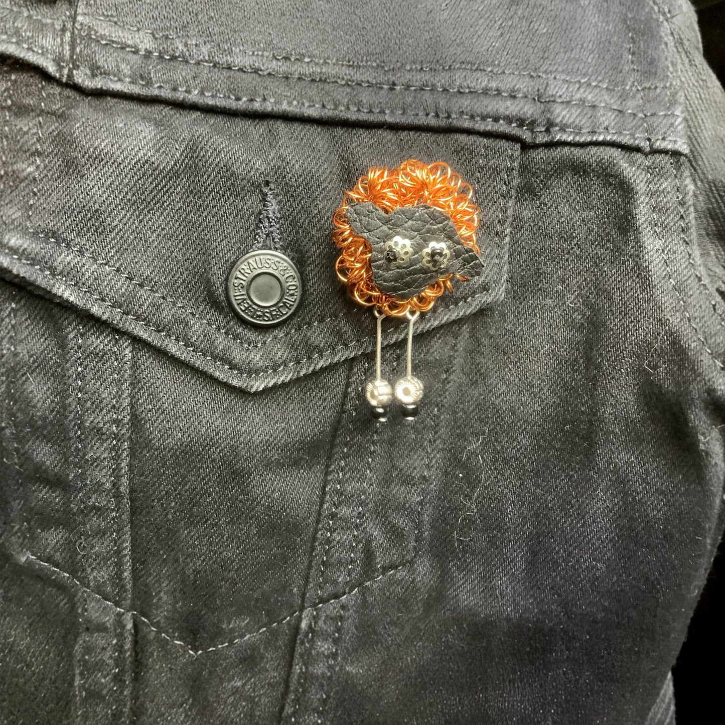 Tangled Sheep Brooch