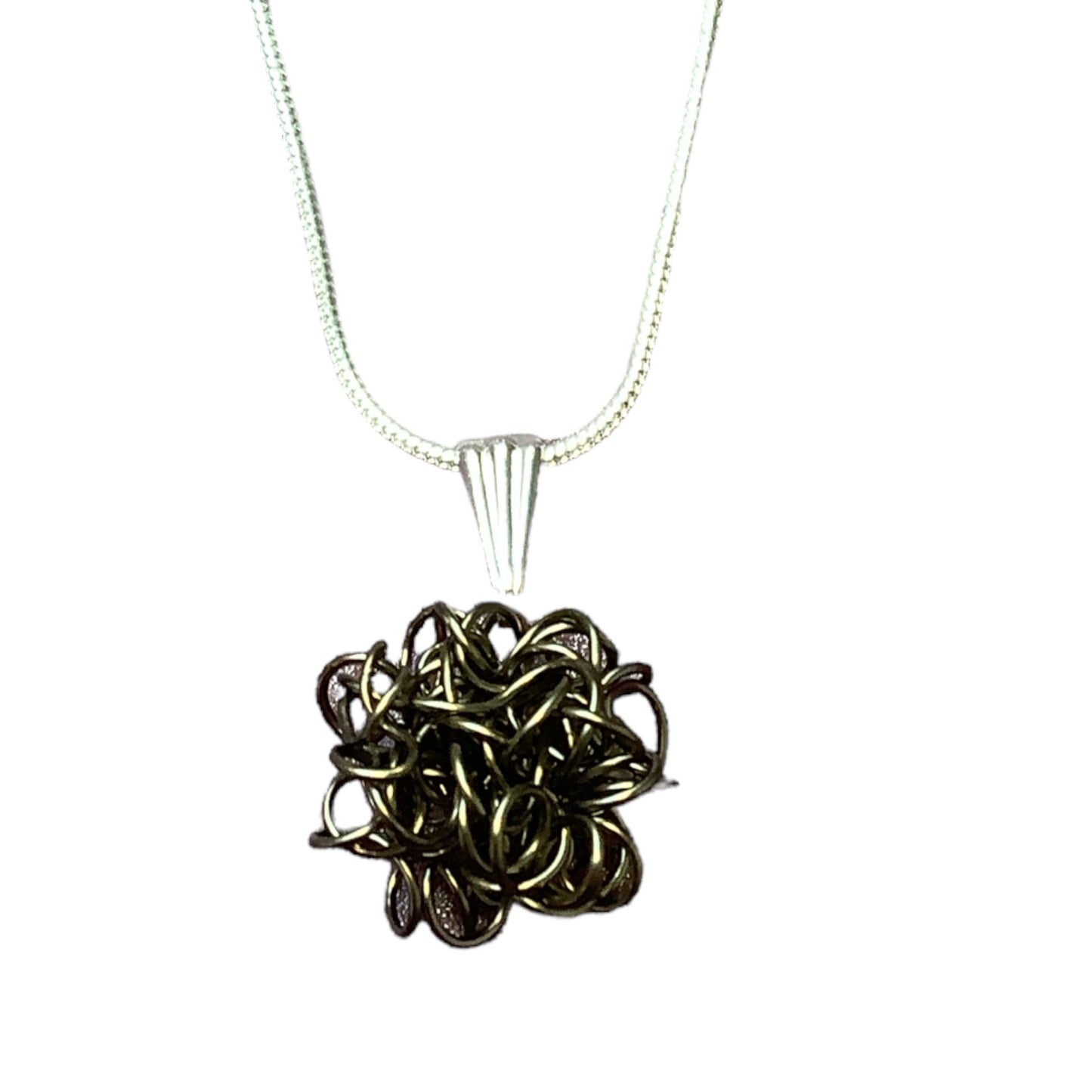 Tangled small drop necklace